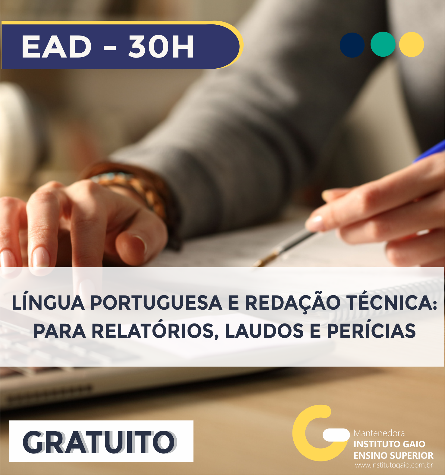 Língua Portuguesa e Redação Técnica: Para Relatórios, Laudos e Perícias – 30h