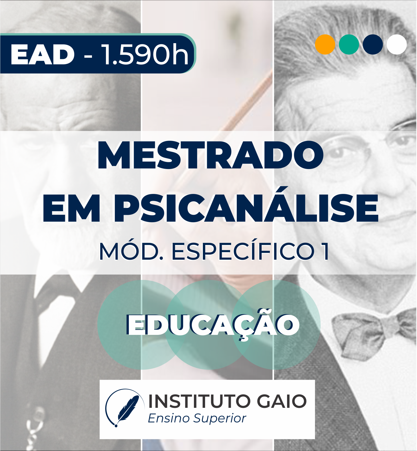 MESTRADO EM PSICANÁLISE – EAD – ESPECÍFICA 1 – EDUCAÇÃO –  1.590h